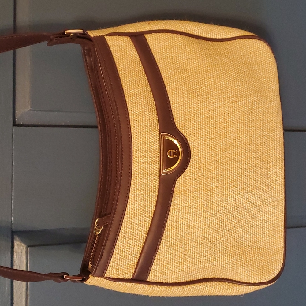 Etienne Aigner Woven Purse Handbag Adjustable